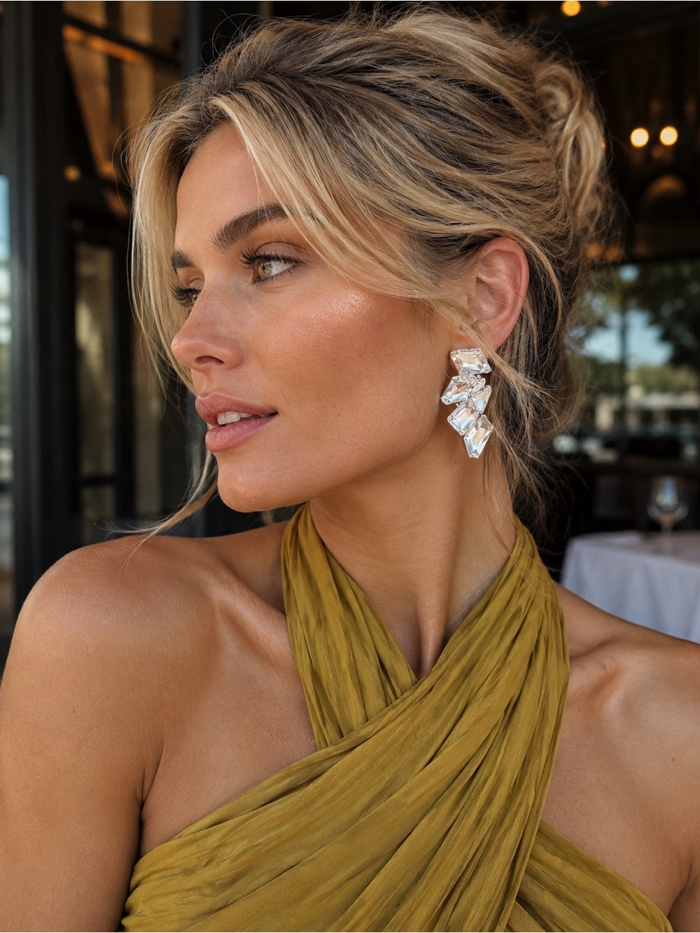 8 Other Reasons X Treasure Silver Crystal Statement Earrings